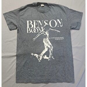 Benson Boone T-Shirt Men Size M Gray Rollerblades World Tour Graphic